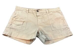J Brand Women’s Sz 29 Cadet Worn Taupe Utility Cargo Shorts Patch Pocket Casual